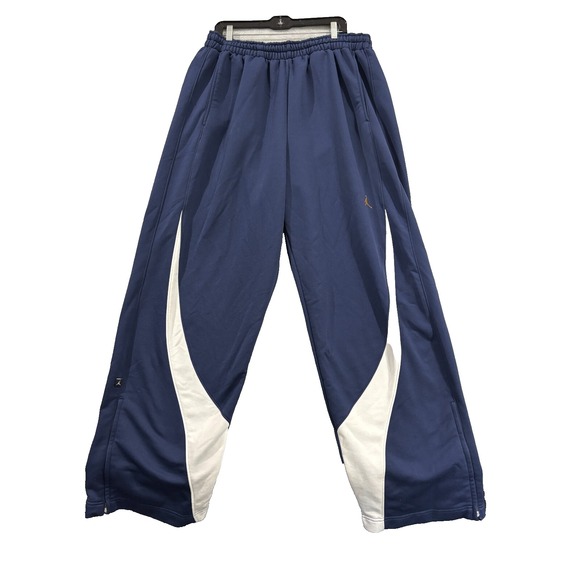 VTG Nike Air Jordan Sweatpants Men's 3XL Jogger Fleece Lined Blue Y2K‎ Long